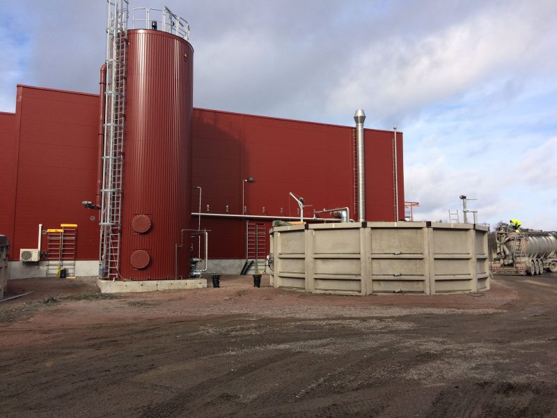 En biogasanläggning.